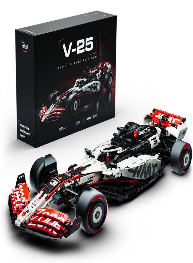 Nifeliz V25 F1 Racing Car Model Set, 1:8 Scale Car Building Set for Adults, Collectible and Display Gift for Racing Fans (2,634 PCS, NF10329) - Image 1